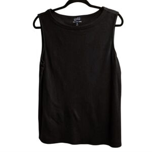 Croft & Barrow Black Sleeveless Top. Xl